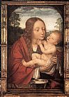 Virgin And Child in an Interior Paintings - Virgin and Child in a Landscape by Quentin Massys